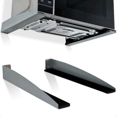 Imagem de Suporte Para Micro-ondas Forno De Parede Universal Em Aço Navan (Prata)