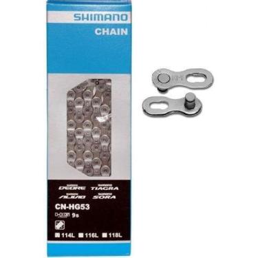 Imagem de Corrente Shimano Deore Alivio Tiagra Hg53 9v 27v + Powerlink