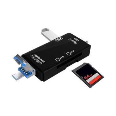 Imagem de Leitor De Cartão Multi USB 3.0 Tipo C 7 Em 1 Para PC Laptop Adaptador 