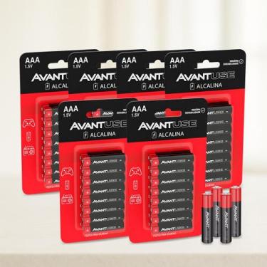 Imagem de Kit 96 Pilhas Alcalina Palito AAA 1.5v Cod: 408030032-6 Avant Use