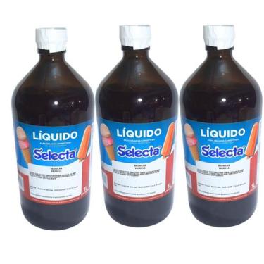 Imagem de Saborizante Baunilha Kit 3 Frascos Sorvetes, Picolés Selecta