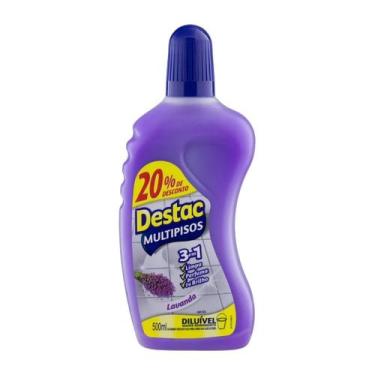 Imagem de Limpador Destac Multipisos Diluível 3 Em 1 Lavanda 500ml
