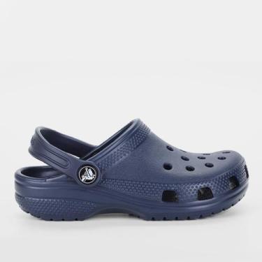 Imagem de Sandália Crocs Infantil Classic Clog Kids Menino, Marinho, 32