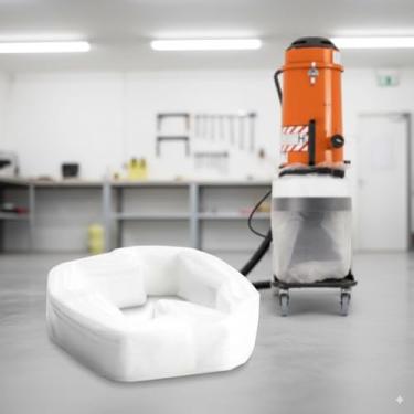 Imagem de 4 pacotes de sacos de aspiradores industriais de 22 m com quase todos os coletores de poeira Longopac, Supra, Pullman Ermator, Klindex, Nilfisk