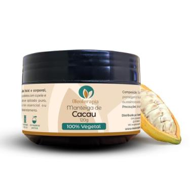 Imagem de Manteiga de Cacau 100% vegetal - uso capilar e corporal (120g)