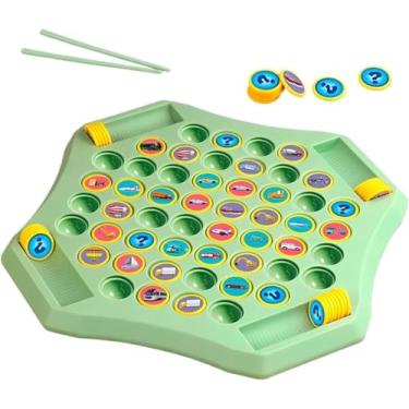 Imagem de Jogo Educativo Infantil +3 Anos com Tabuleiro | Desenvolve Memória, Coordenação e Habilidades Sociais | 54 Peças, Cartelas e Varetas – Verde