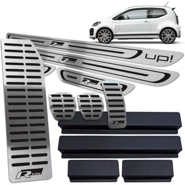 Imagem de Descanso Pedaleira Manual Soleira Preto BR Up R-line 4 Porta