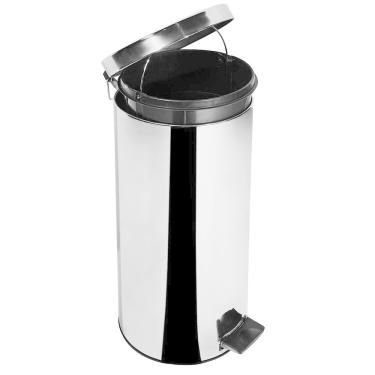 Imagem de Lixeira Inox 30L Com Pedal E Balde Interno
