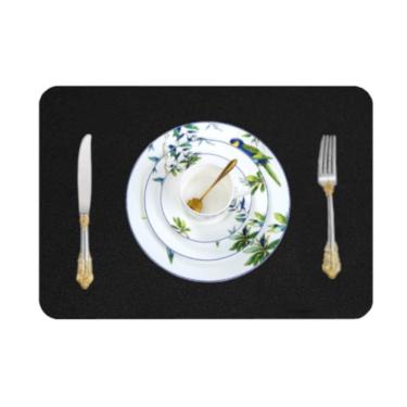 Imagem de Jogo Americano Sousplat Retangular 50 Pçs Limpa Facil Couro