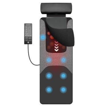 Imagem de COMFIER Shiatsu Tapete de massagem de corpo inteiro com calor, almofada de massagem nas costas para alívio da dor, amassar tecidos profundos e vibração, cadeira massageadora para poltrona reclinável