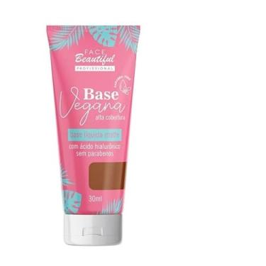 Imagem de Base Líquida Matte Vegana Alta Cobertura Face Beautiful 30ml (Cor 12)