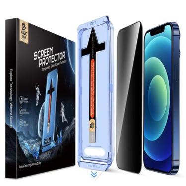 Imagem de Protetor de tela MAGIC JOHN para iPhone 12/12 Pro 6.1" Privacy, pacote