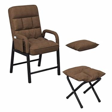 Imagem de Braço, poltrona reclinável com sofá reclinável ergonômico otomano, costas confortáveis com acolchoamento grosso, lounge com encosto ajustável