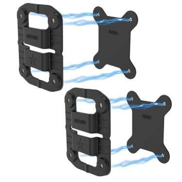 Imagem de CXVKML Suporte magnético para câmera corporal, 8 peças de ímãs, suporte de câmera de ímã forte adequado para todos os modelos, câmera de corpo policial, cola para roupas para evitar que a câmera