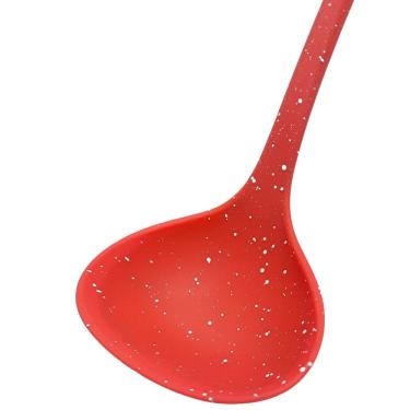 Imagem de Concha Texturizada De Silicone Para Molhos Sopas Feijão 30cm