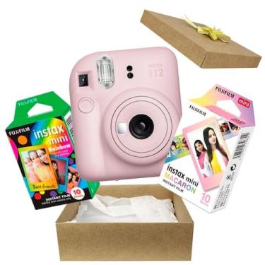 Imagem de Kit Presente Câmera Instax Mini 12 Com Filme Rainbow + Filme Macaron R