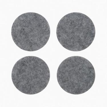 Imagem de Protetor Adesivo Feltro Redondo 4cm Móveis Cadeiras Mesas 8 Unidades A