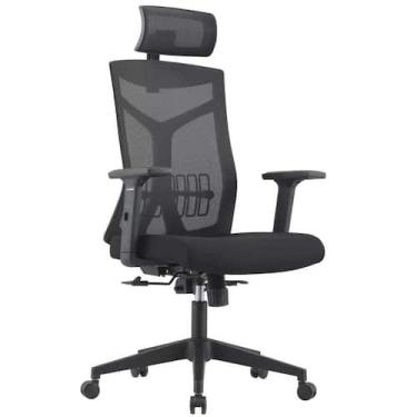 Imagem de Cadeira de Escritório Lugano com Apoio de Cabeça - Tatu Bola Móveis