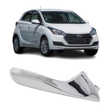 Imagem de Macaneta Interna HB20 E HB20S 2009 A 2012 Gatilho Cromado Porta Dianteira E Traseira Lado Direito