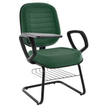 Imagem de Cadeira Escolar Universitária com prancheta para Escolas e Faculdades Linha Blenda Verde