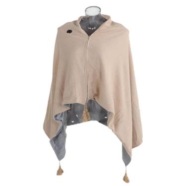 Imagem de SPYMINNPOO Xale Aquecido por Usb, Cobertor Elétrico Vestível de Aquecimento Rápido, Envoltório de Ombro Portátil para Escritório Doméstico e Uso Externo