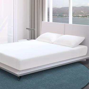 Imagem de Capa Protetora Colchão Box Cama Casal Padrão Impermeável com Elástico Anti Mofo