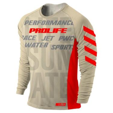 Imagem de Camisa UV Masculina Life 2025 - Prolife, Sand red, G