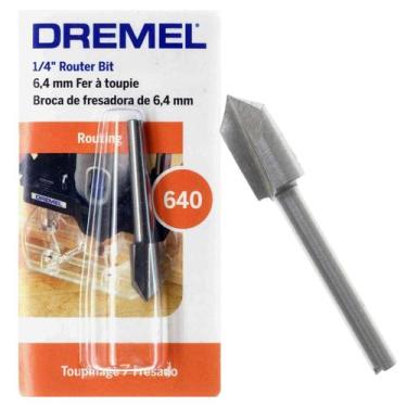 Imagem de Fresa p/ Micro Retífica c/ ponta em V de 1/4" (6,4 mm) Dremel 640 - 26