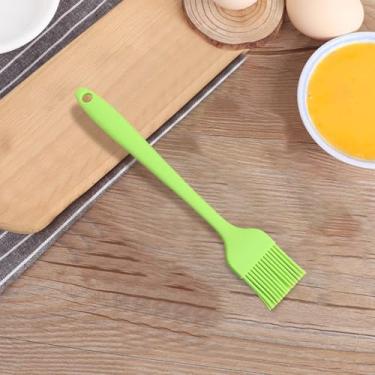 Imagem de Escova de cozinha verde, escova de silicone para cozinhar, churrasqueira, cozinha, assar, pastelaria, bolos, sobremesas, pode ser lavada na lava-louças.