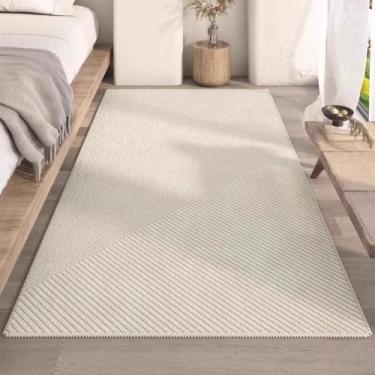 Imagem de Tapete de quarto, carpete de decoração para casa, tapete de cabeceira, bege, decoração de chão (60x120 cm/HCD2755-QD)