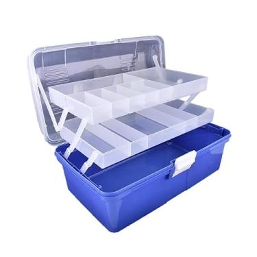 Imagem de Caixas Organizadoras, Maleta Organizadora Multiuso Mega Box(34x20cm)(Azul escuro + Mini Baby Box)