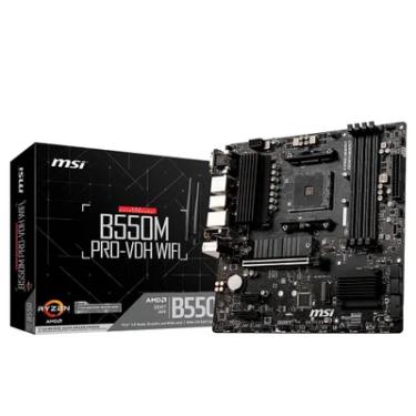 Imagem de Placa-Mãe MSI B550m PRO-VDH, Wi-Fi, AM4, M-ATX