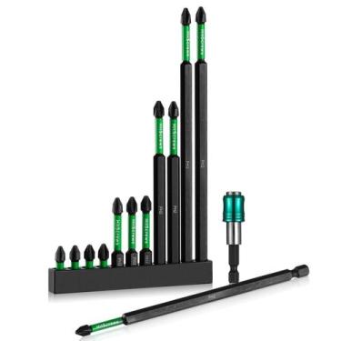 Imagem de Conjunto de chaves de fenda Phillips HitScrews PH2 12PC S2 Steel