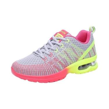 Imagem de Tênis de Corrida Feminino Respirável e Antiderrapante - Calçados Espor