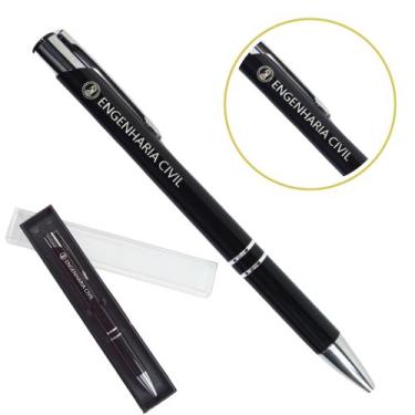 Imagem de Caneta Personalizada Cursos Metal Profissional Coloridas Engenharia Ci