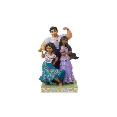 Imagem de Enesco Coleção Disney Traditions de Jim Shore Encanto As Irmãs Madrigais Isabella, Luisa, Mirabel - Estatuetas colecionáveis da Disney em resina pintada à mão, estátua de decoração de casa, 21 cm