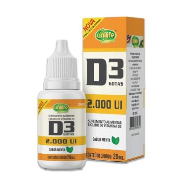 Imagem de Vitamina D3 2.000 Ui Unilife Menta 20Ml