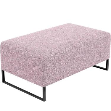 Imagem de Puff Decorativo Cléo 90Cm W01 Bouclê Rosê
