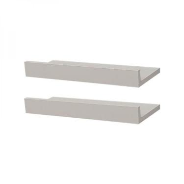 Imagem de Kit 2 Prateleiras Porta Quadros 30 x 15cm Branca