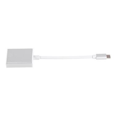 Imagem de Adaptador Usb 3.1 Tipo-c Para Vga, Conversor De Liga De Alumínio USB-C Para Vga Adaptador Vga Para Usb Para Monitor De 12 Tamanhos(Prata)