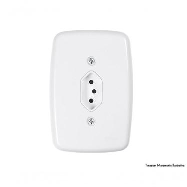 Imagem de Tomada Ideale Br 2p+t Vertical C/pl 10a 250v 3280 C/12pcs