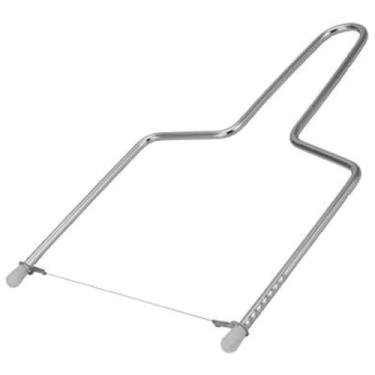 Imagem de Fatiador de Queijo Profissional em Aço Inoxidável – Cortador com Fio Ajustável, Fatias Finas e Uniformes, Ideal para Queijo Mussarela, Prato, Minas e Parmesão – Utensílio de Cozinha Premium