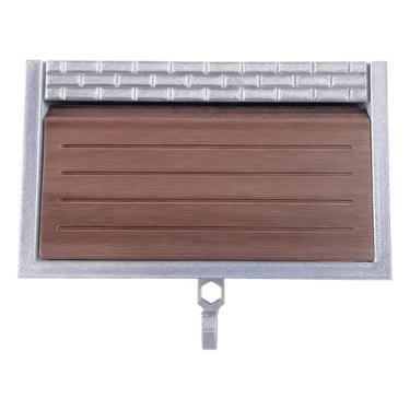 Imagem de Baoblaze Porta-chaves para garagem com chaveiro que abre a porta, impresso em 3D, chaveiro divertido para entrada e banheiro, Café Prateado