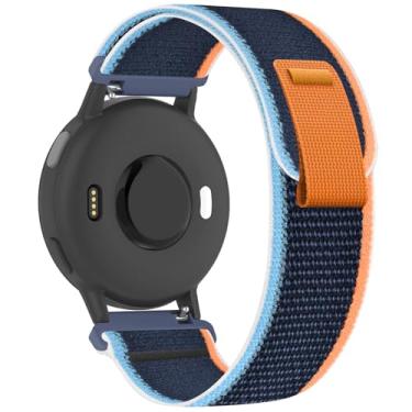Imagem de Koazon Pulseiras de relógio Trail Loop de nylon de 20 mm compatíveis com Garmin Forerunner 55/165/Vivoactive 5/6, pulseira de substituição esportiva macia e respirável ajustável para Garmin Venu Sq 2