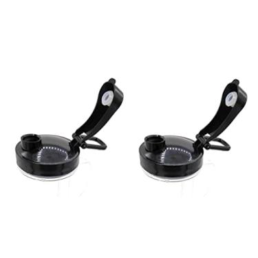 Imagem de Blendin Tampa Articulada De Reposição Para Ir Até A Tampa, Compatível Com Potes, Canecas, Xícaras De Liquidificador Magic Bullet MB1001 2 Unidades (Pacote Com 1) Preto