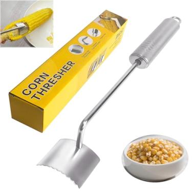 Imagem de Descascador de milho para espiga de milho, ferramenta de descascador de espiga de milho dente de serra 2025, ferramenta ideal de design ergonômico para ferramenta decapadora de espiga de aço