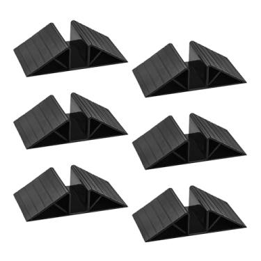 Imagem de Kit de 6 peças para cercas e portões para animais de estimação, a melhor solução para estabilizar o plástico sem oscilação, portões de madeira para cães e cercadinhos para a segurança do seu animal de