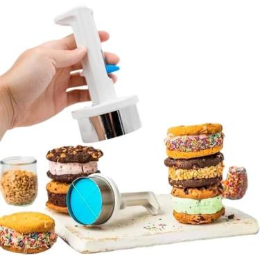 Imagem de Molde Pegador de Sorvete e Açaí – Formador Prático e Resistente para Sobremesas Perfeitas, Sanduíches de Biscoito e Sorvetes Artesanais