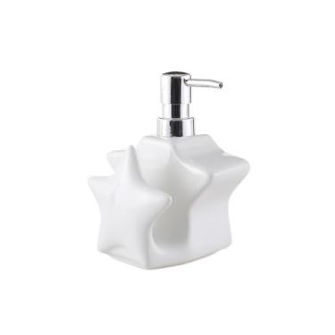 Imagem de Dispensador de sabão Frasco dispensador de loção banheiro cerâmica, tipo prensa, 400ML, frasco gel banho para xampu doméstico hotel