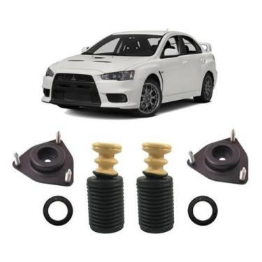 Imagem de Par Kit Batente Coxim Dianteiro Lancer 2012 2013 2014 2015 - Qualykits